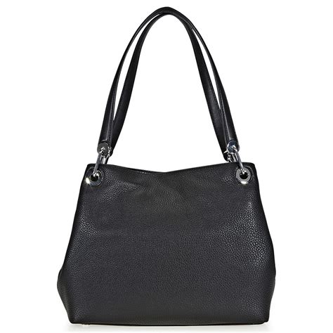 Raven Large Pebbled Leather Shoulder Bag .